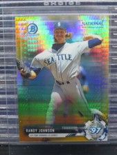 2017 Bowman Chrome National Convention Randy Johnson Gold Prism Refractor #40/50