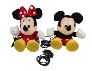 Disney Mickey and Minnie Mouse Plush Speakers 10" Wired - Picture 1 of 13