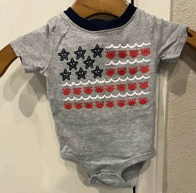 Koala Baby Beach Bandera EE. UU. Gris Una Pieza Bebé 6 Meses Foto 1 de 3