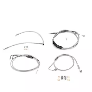 12" 14" Handlebar Extended Cable for Harley Softail Deluxe FLSTN 2011-2014 ABS - Picture 1 of 6