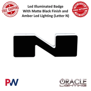 Oracle Lighting Led Illuminated Badge ( N ) Amber Led W/ Matte Black #3141-N-005 - Bild 1 von 15