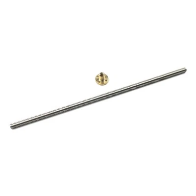 8mm T8 Lead Screw 2mm Pitch 4mm Lead With Nut Great for 3d Printers and CNC - Image 1 of 4