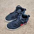 Nike Air Jordan 1 Retro Mid Ps 'Black Univ Red' Shoes 640734-065 Boy's 12C