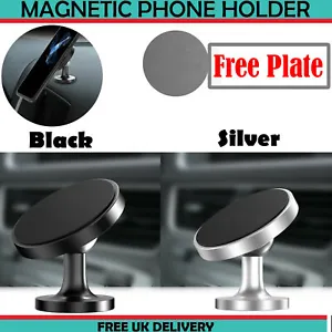In Car Magnetic Phone Holder Mount Dashboard Mobile Rotate 360 For All Phones UK - Picture 1 of 8