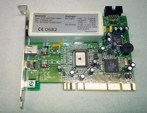 PCI Karte Medion V.9X V.90 HAM 56K 1394V CTX [508] - Bild 1 von 2