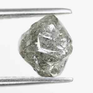 Diamante de corte irregular natural de sal y pimienta de 2,27 quilates para boda - Imagen 1 de 7