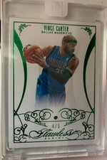 VINCE CARTER 2013-14 PANINI FLAWLESS DIAMOND EMERALD SP # 4/5 ENCASED UNTOUCHED