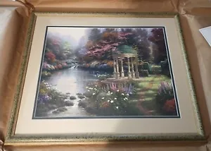 Kinkade Limited Ed Print Offset Lithograph "Garden of Prayer" 18x24 CoA - Picture 1 of 8