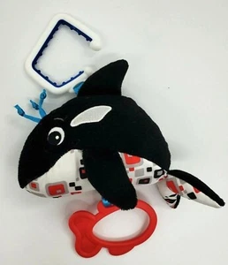 Baby Einstein Whale Baby Infant Teether 8" Lovey Activity Toy Clip On B61 - Picture 1 of 3