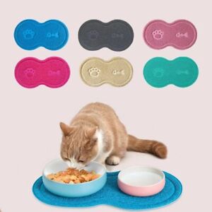 Feeding Mat Pet Dog Puppy Cat Pad Silicone Dish Bowl Food Placement Accessory