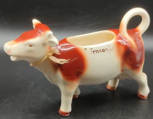Vintage Goebel Kuh Milchkännchen Kanne mit Glocke - 11 cm hoch - Crazed Glaze - Germany - Bild 1 von 9