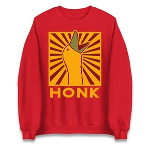 Honk goose Jumper - Funny Duck chicken meme Sweatshirt, Funny Humour Apparel - Picture 1 of 10