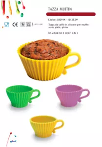 Stock da 24 pezzi assortiti di stampi per Muffin Smarty - Foto 1 di 1