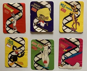 6x VINTAGE set ADESIVI WARNER BROS TECHNO FILM - Picture 1 of 2