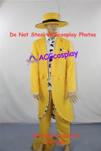 The Mask Stanley Ipkiss Cosplay Costume acgcosplay include hat with feather - Picture 1 of 7