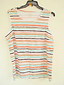 Camiseta sin mangas Coral Bay talla grande para dama varios colores talla 1X NUEVA - Imagen 1 de 3