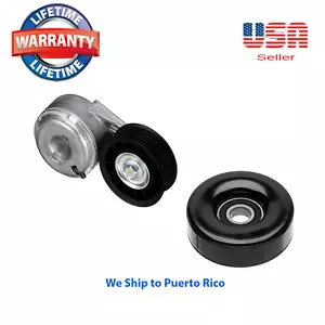 Belt Tensioner & Idler Pulley Fit Ford Explorer Mazda B4000 Mountaineer 4.0L - Picture 1 of 7