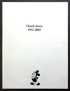 2002 Sad Mickey Mouse Art Warner Bros Legend Chuck Jones 1912-2002 Memorial Ad - Bild 1 von 1