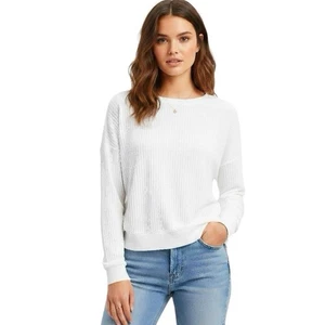 Top SheinSXY Mujer Manga Larga Talla Pequeña Texturizado Minimalista Minimalista Limpio Niña - Imagen 1 de 13