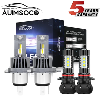 H4 LED Headlight Bulbs 9145 Fog Light For Toyota Tacoma 2005 2006 2007 2008-2011 - Image 1 of 4