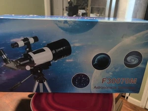 Astronomical Telescope Adjustable Tripod 70mm Lens F30070M for Kids Beginners - Picture 1 of 1