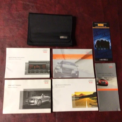 2009 AUDI TT ROADSTER OWNERS MANUAL BOOKS REF MAINT GUIDE CASE ALL MODELS - Image 1 of 4
