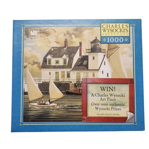 Vintage 2005 Charles Wysocki Puzzles Rockland Breakwater Light brandneu - Bild 1 von 5