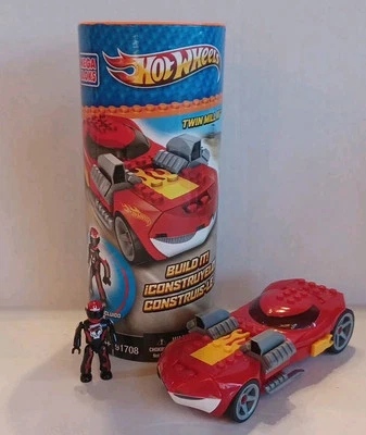 Mega Bloks Hot Wheels Building Set Twin Mill III #91708 Car + Figure - Image 1 of 4