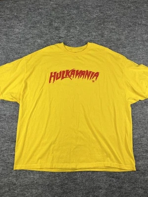 Camisa Hulkamania Para Hombres 4XL Amarilla Roja WWE Lucha Libre WrestleMania Hulk Hogan Camiseta Foto 1 de 4