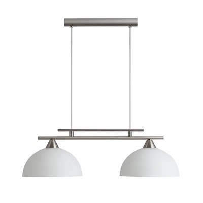 Lampadario a sospensione da soffitto per salone, cucina a 2 coppe in vetro - Immagine 1 di 4