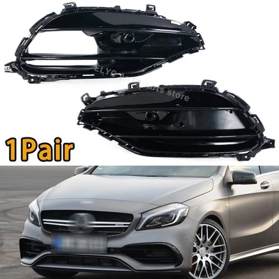 LH&RH For Mercedes Benz A Class W176 A200 A45 AMG 2016-2018 FogLight Cover - image 1 of 4