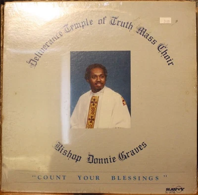 BISHOP DONNIE GRAVES **Count Your Blessings** 1983 GOSPEL LP on SAVOY SL 14756 Foto 1 de 2