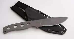 Mission MS0718 Coltello da caccia in titanio coltello lama fissa nero - Foto 1 di 3