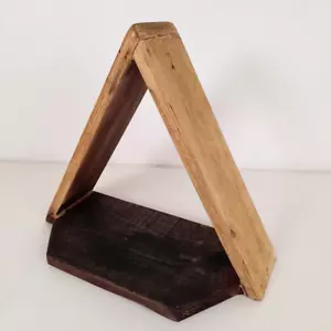 Rustic Style Quirky Triangular Shelf Floating Storage for Kitchen Bar Games Room - Picture 1 of 5