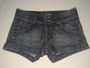 Hudson Dark Wash Denim Shorts Size 28 Waist Daisy Dukes EUC - Picture 1 of 7
