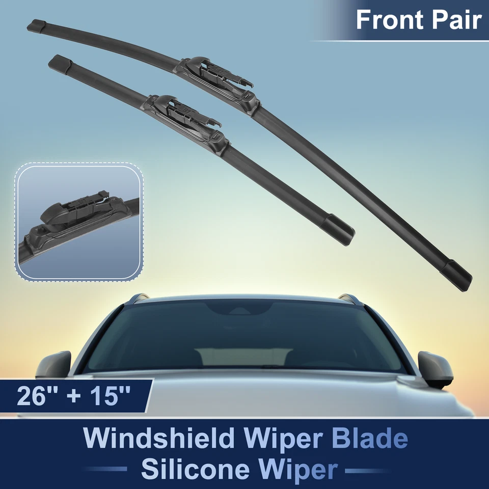 2 piezas limpiaparabrisas delantero de silicona para Chevrolet Aveo 11-20 pinch-tab Foto 1 de 4