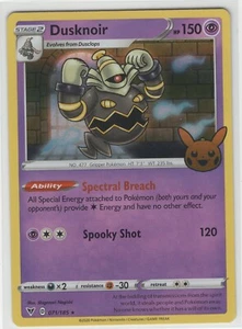 Pokemon Truco o Comercio 2023 Dusknoir 071/185 Holo Estampado - Imagen 1 de 1