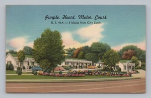 Postkarte Purple Heart Motor Court Nashville Tennessee - Bild 1 von 2