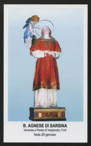 santino-holy card B.AGNESE DI SARSINA - Picture 1 of 1