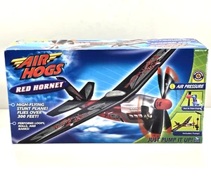 AIR HOGS RED HORNET HIGH FLYING STUNT PLANE AIR PRESSURE OPERATED 2003 NIB RARE - Picture 1 of 9