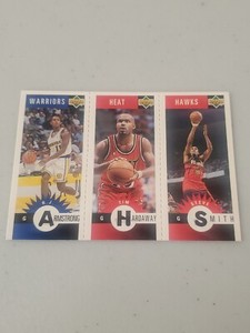 1996 Upper Deck B.J. Armstrong Tim Hardaway Steve Smith M93 M134 M116