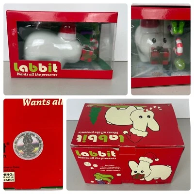Kidrobot Kozik Labbit Wants All The Presents Christmas Candy Cane 5" 2007 - Image 1 of 4
