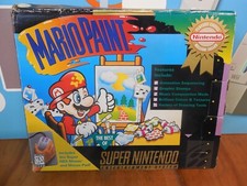 Vintage 1996 SNES Super Nintendo Game System MARIO PAINT Set ** BOX ONLY**