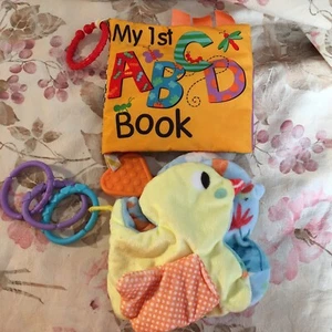 2 Fabric baby activity books-ABC and Duck - Picture 1 of 8