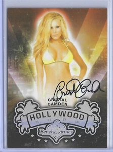 Tarjeta autógrafa 2015 Benchwarmer Hollywood Show Cristal Camden en tarjeta automática SKC - Imagen 1 de 2