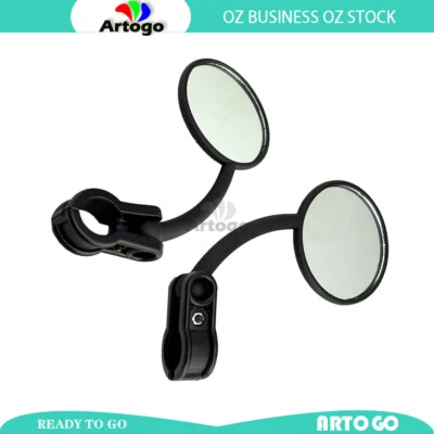 2X ENDURO Fold Down Mirror R/L Hand Fit YAMAHA AG100 DT100 MX100 - Image 1 of 4