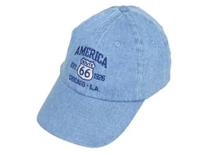 Sombrero de mezclilla azul no estructurado Corvette Central Route 66 - Imagen 1 de 2