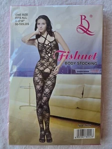 Bodystocking noir en résille taille unique n° S3039 marque Fishnet (li) - Imagen 1 de 3