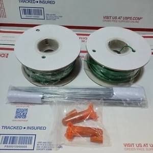 2x SportDog PetSafe In-Ground Dog Fence Boundary Wire 500' Spool 50 Flags Spikes - Picture 1 of 3