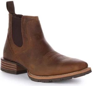 Ariat Hybrid Low Boy Grain Western Chelsea Schlupfstiefel braun Herren UK 6 - 12 - Bild 1 von 12